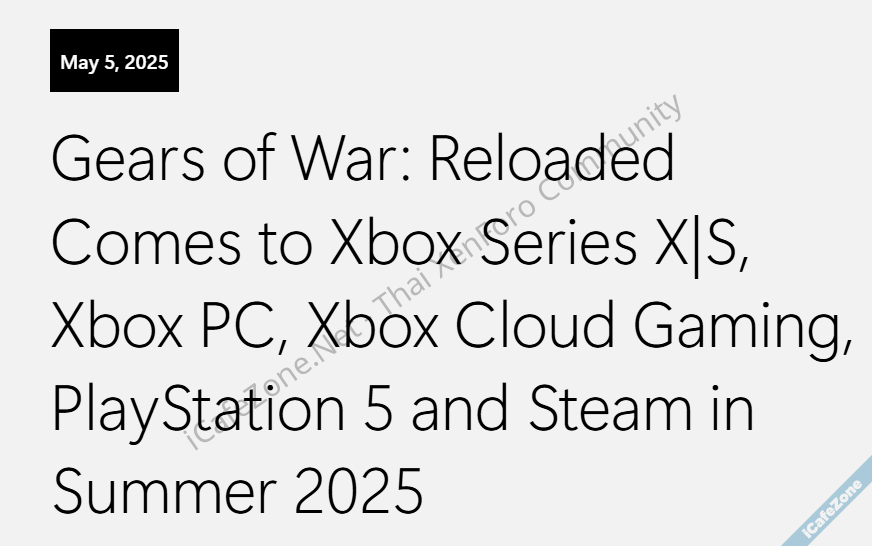 เปิดตัว Gears of War Reloaded ภาคแรกรีมาสเตอร์รอบสอง ครั้งแรกที่ลง PlayStation ด้วย-5.png