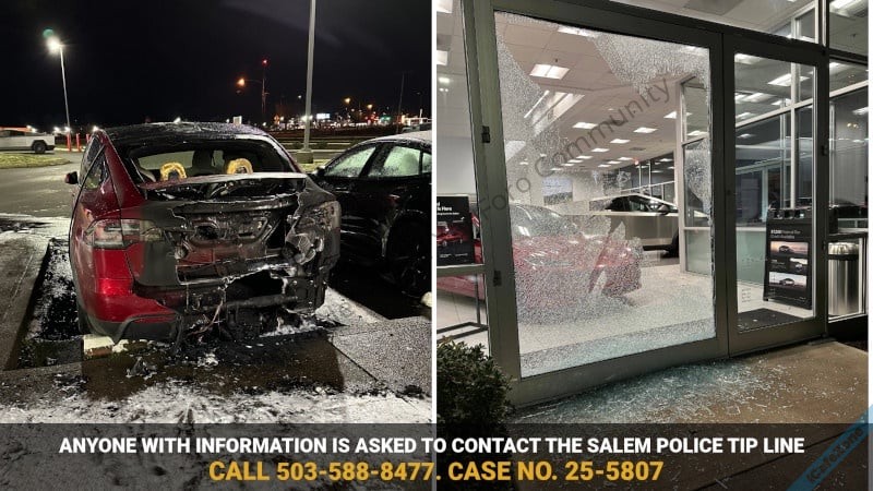 เหตุการณ์ประท้วง Tesla เริ่มรุนแรง โชว์รูมในอเมริกาโดนทุบกระจก รถถูกไฟเผา-1.jpg