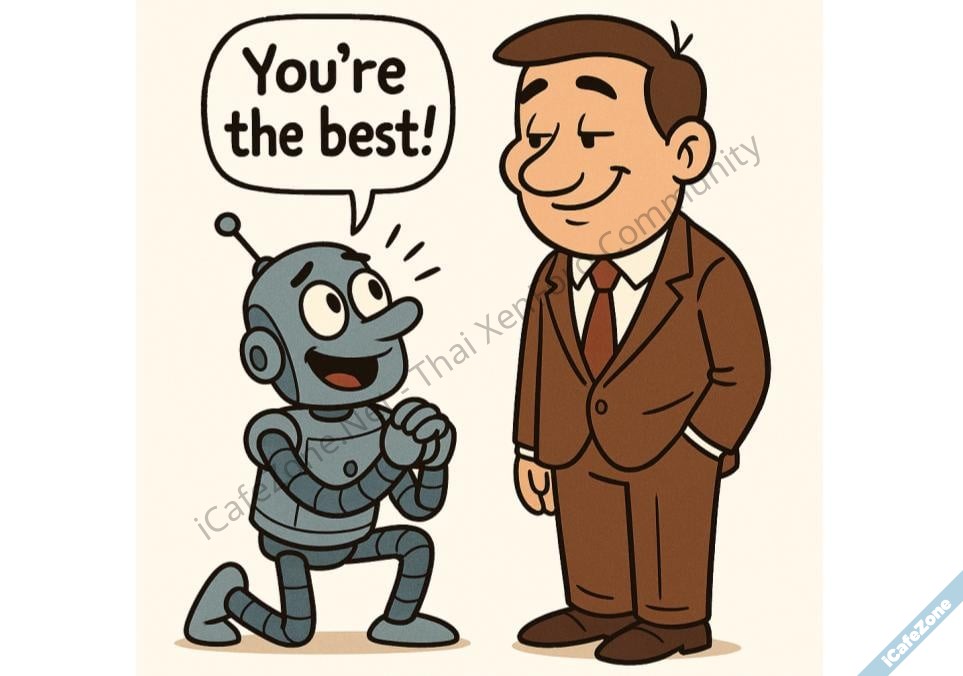 เหมือนคนขึ้นเรื่อยๆ OpenAI ถอดอัพเดต GPT4o หลังพบช่างประจบเกินเหตุ-1.jpg เหมือนคนขึ้นเรื่อยๆ OpenAI ถอดอัพเดต GPT4o หลังพบช่างประจบเกินเหตุ-1.jpg