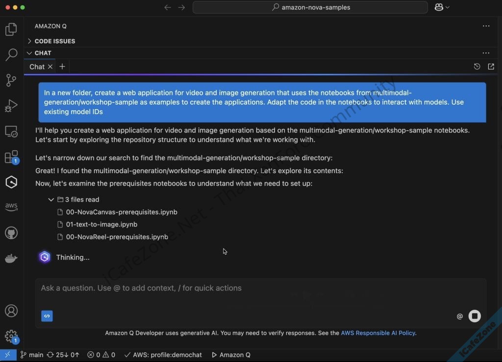 AWS เปิดตัวโหมด Agentic ช่วยเขียนโค้ดแบบสั่งได้ใน Amazon Q Developer-1.jpg AWS เปิดตัวโหมด Agentic ช่วยเขียนโค้ดแบบสั่งได้ใน Amazon Q Developer-1.jpg