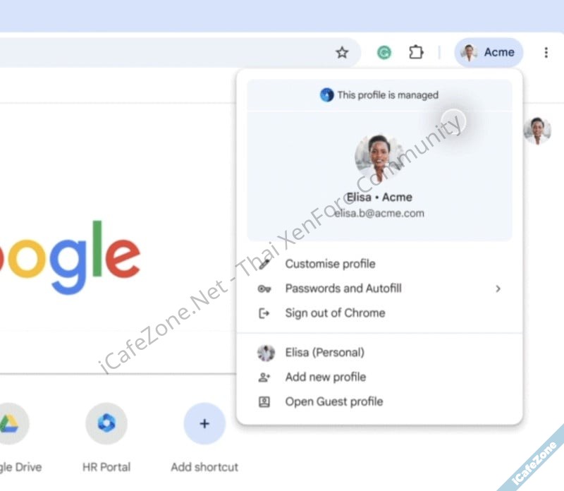 Chrome Enterprise ปรับวิธีแสดงโปรไฟล์บริษัทให้ชัดขึ้น เพิ่มชื่อบริษัทต่อท้ายไอคอนผู้ใช้-1.jpg