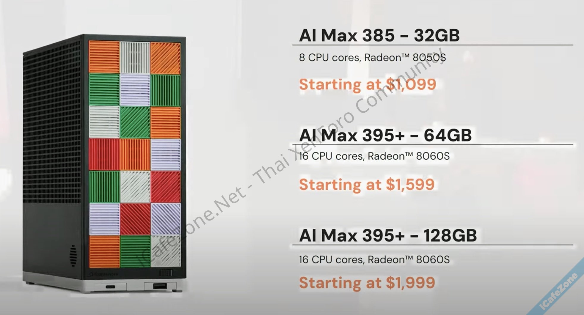 Framework ใช้ชิป AMD แพ็กขายเป็นพีซีสำหรับรัน AI แรม 128GB ราคา 1999 ดอลลาร์-2.jpg Framework ใช้ชิป AMD แพ็กขายเป็นพีซีสำหรับรัน AI แรม 128GB ราคา 1999 ดอลลาร์-2.jpg