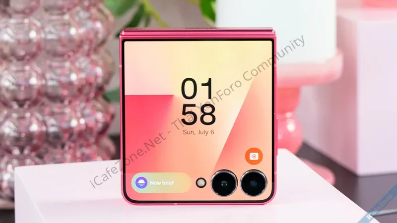 Galaxy Z Flip 7 เปิดตัว เครื่องบางลง จอนอกใหญ่ขึ้น หนัก 188 กรัม ชิป Exynos 2500-3.webp