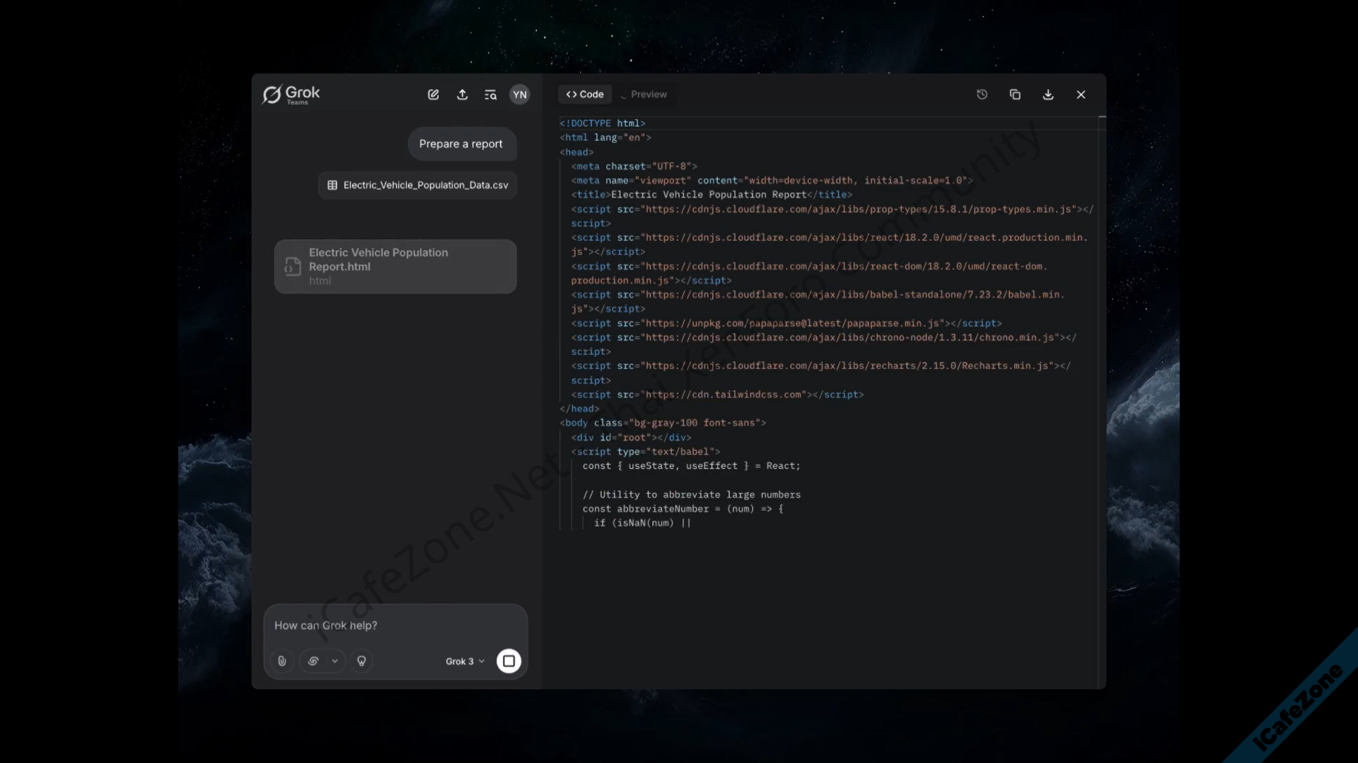 Grok เปิดตัว Grok Studio เครื่องมือจัดการเนื้อหา เขียนโค้ด เอกสาร แบบสร้างหน้าต่างแยก-1.png