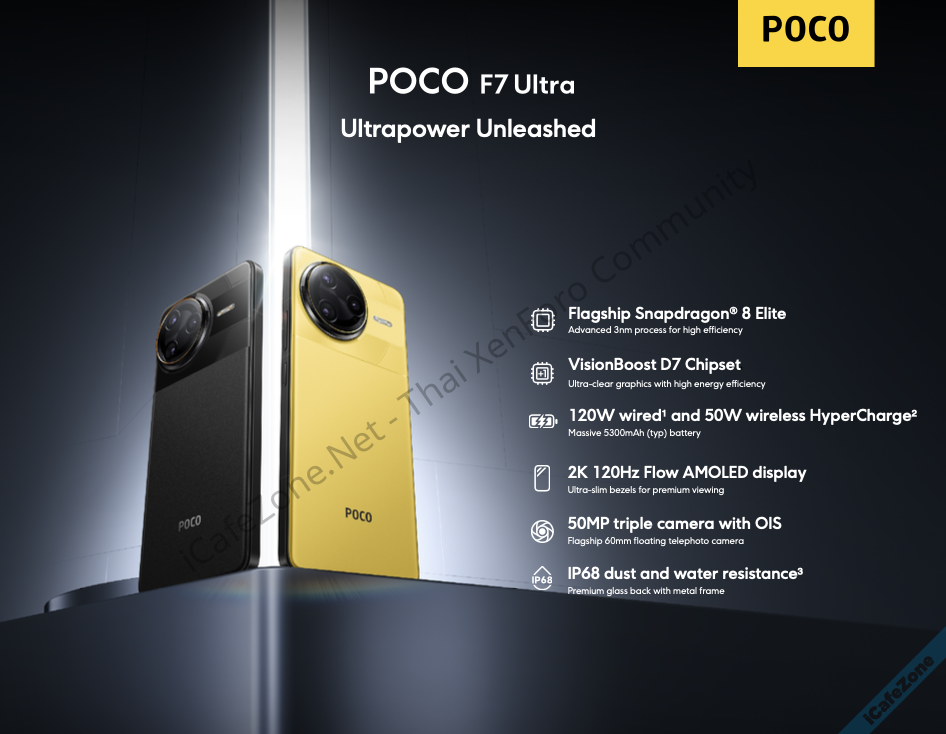 POCO เปิดตัวสมาร์ทโฟน POCO F7 Series พร้อมชิป Snapdragon 8 รองรับ Gemini เริ่มต้น 15990 บาท-1.png