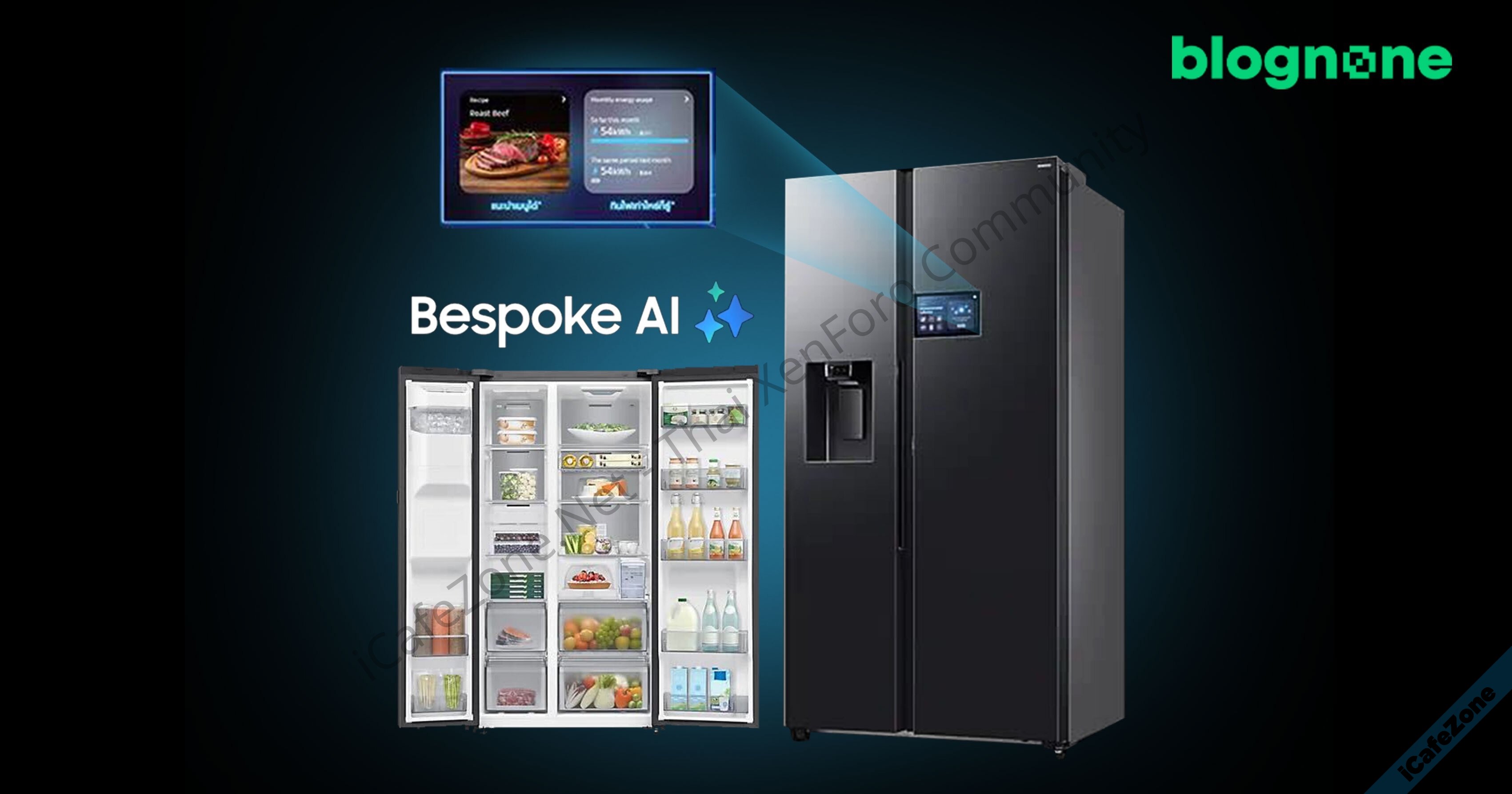 Samsung เปิดตัวตู้เย็น Bespoke AI SidebySide มี AI ลิสต์วัตถุดิบ บอกสูตรทำอาหาร ดู YouTube ได้...jpg