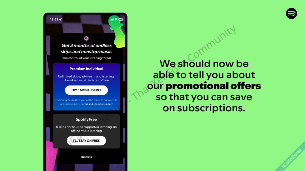 Spotify ส่งอัพเดตแอพขึ้น App Store เพิ่มช่องทางจ่ายเงินอื่น หลังศาลตัดสินให้แอปเปิลต้องยอม-2.png