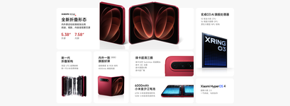 Xiaomi เปิดตัวสมาร์ทโฟนจอพับ Xiaomi 18 Fold ชิป Xring O3 และสีใหม่แดงเข้ม-1.png Xiaomi เปิดตัวสมาร์ทโฟนจอพับ Xiaomi 18 Fold ชิป Xring O3 และสีใหม่แดงเข้ม-1.png